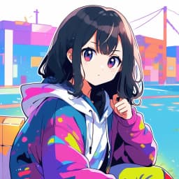 anime girl, teenager, hoodie